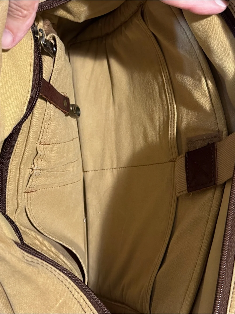 Duluth Trading Company Oil Cloth Messenger Bag